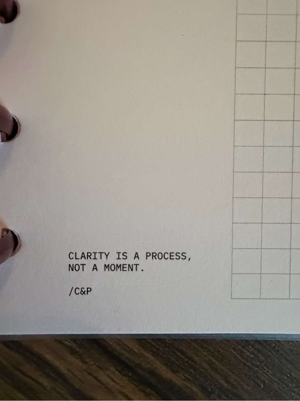 Cloth & Paper Disc Planner Project Habit Tracker Burgundy Minimalist - Picture 11 of 16